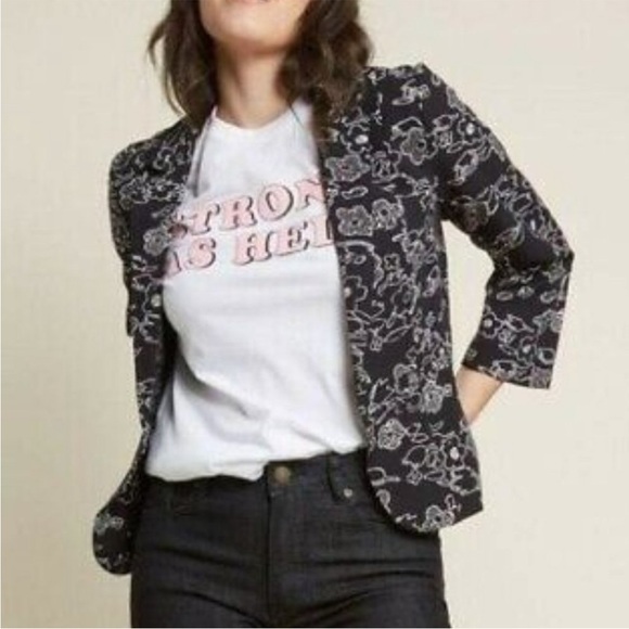ModCloth Sweet Sophistication Floral Blazer - Picture 2 of 16